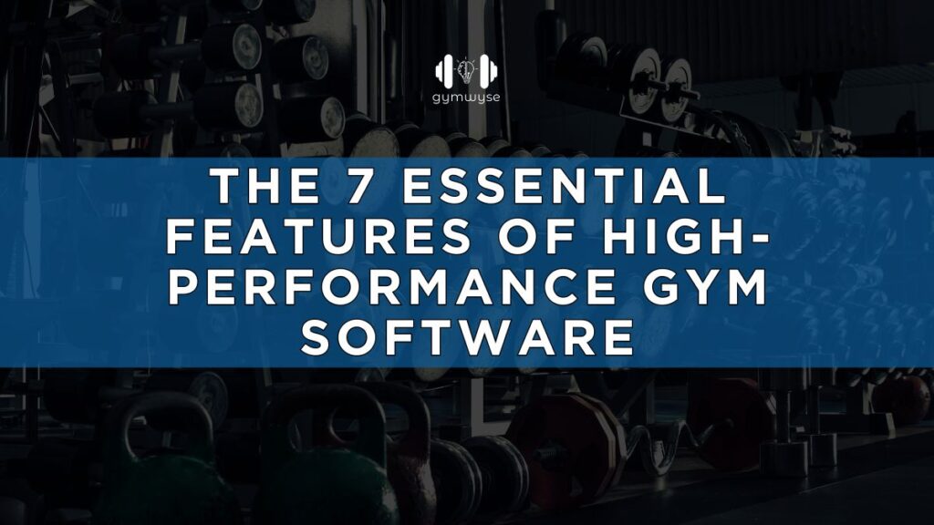 Digital dashboard displaying essential gym software features including scheduling, billing, and reporting, representing comprehensive fitness management software.