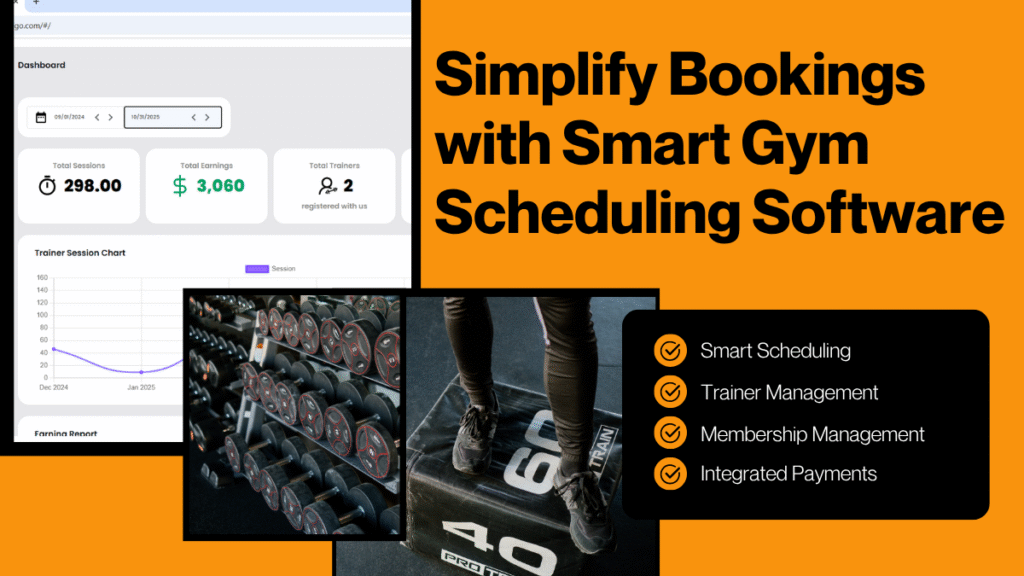 GymWyse gym scheduling software dashboard showing automated class and member bookings